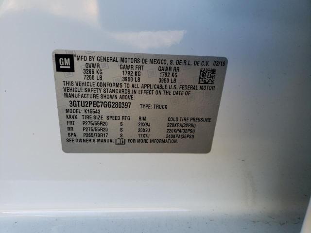 Photo 10 from auction – 2016 GMC SIERRA K15 with VIN 3GTU2PEC7GG280397