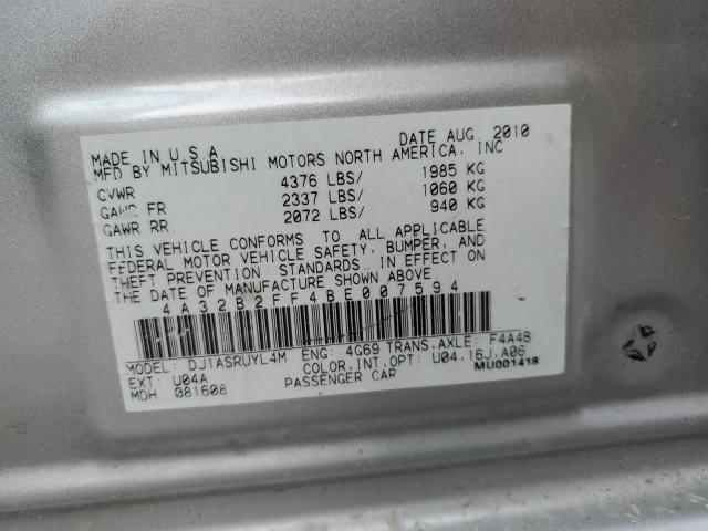 Photo 10 from auction – 2011 MITSUBISHI GALANT FE with VIN 4A32B2FF4BE007594