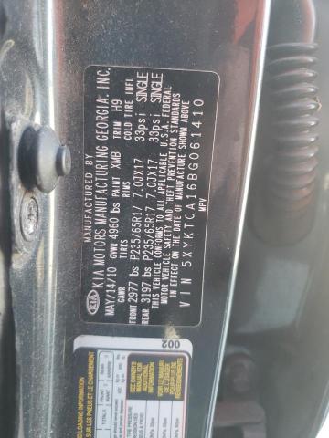 Photo 10 from auction – 2011 KIA SORENTO BA with VIN 5XYKTCA16BG061410