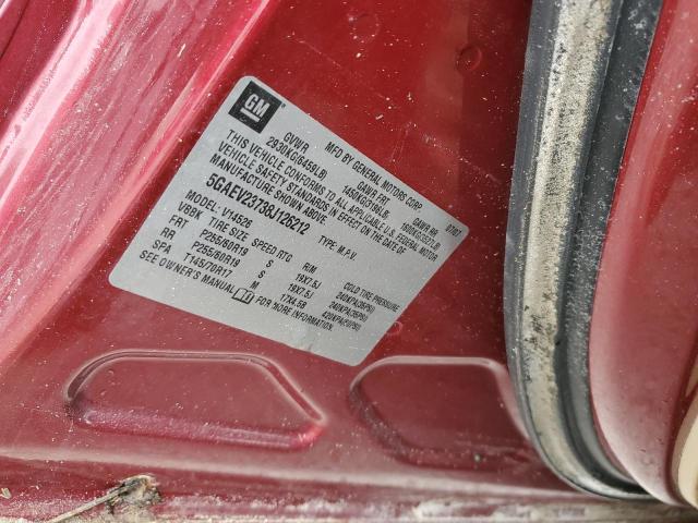 Photo 10 from auction – 2008 BUICK ENCLAVE CX with VIN 5GAEV23738J126212