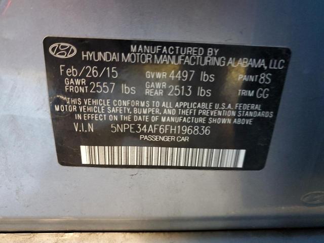 Photo 10 from auction – 2015 HYUNDAI SONATA SPO with VIN 5NPE34AF6FH196836