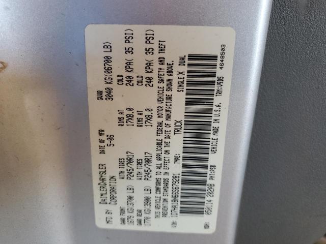 Photo 10 from auction – 2006 DODGE RAM 1500 S with VIN 1D7HA18N66S679281