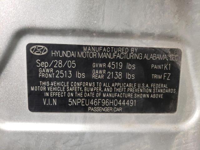 Photo 10 from auction – 2006 HYUNDAI SONATA GLS with VIN 5NPEU46F96H044491