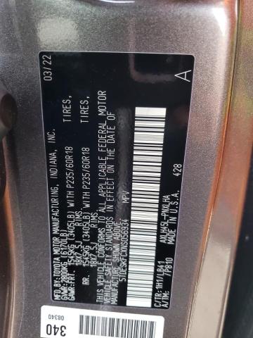 Photo 10 from auction – 2022 TOYOTA SIENNA LIM with VIN 5TDESKFCXNS056934