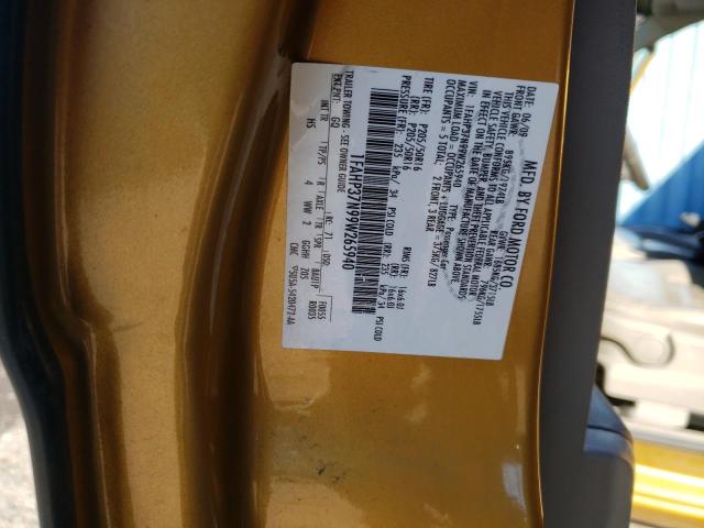 Photo 10 from auction – 2009 FORD FOCUS SEL with VIN 1FAHP37N99W265940