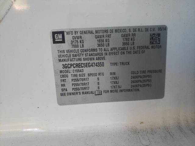 Photo 10 from auction – 2014 CHEVROLET SILVERADO with VIN 3GCPCREC5EG474350