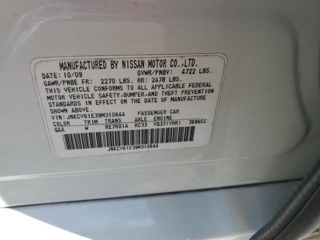 Photo 10 from auction – 2009 INFINITI G37 BASE with VIN JNKCV61E39M310644