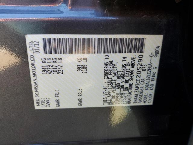 Photo 10 from auction – 2012 NISSAN ALTIMA BAS with VIN 1N4AL2AP1CC205290