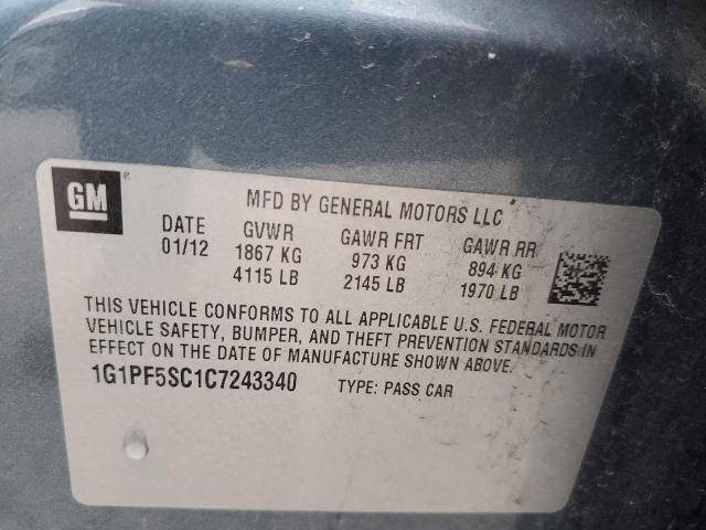 Photo 10 from auction – 2012 CHEVROLET CRUZE LT with VIN 1G1PF5SC1C7243340