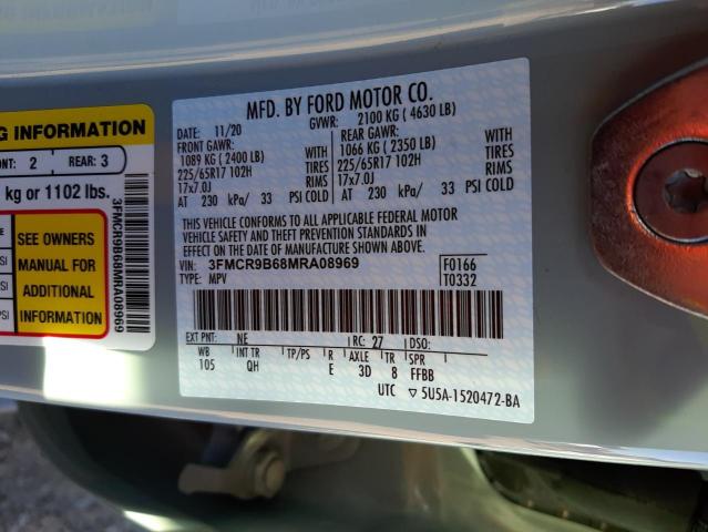 Photo 10 from auction – 2021 FORD BRONCO SPO with VIN 3FMCR9B68MRA08969