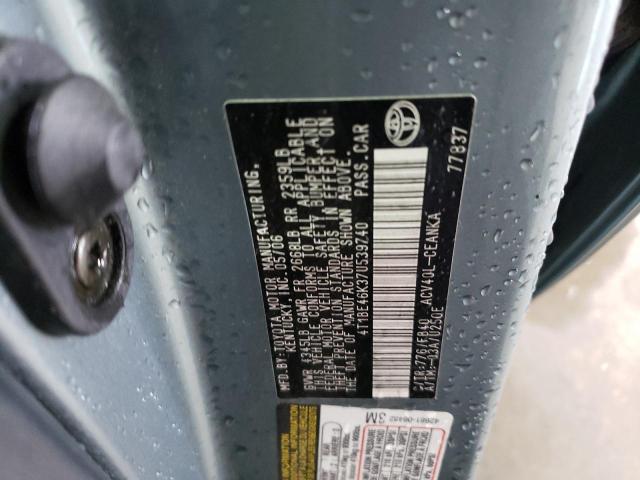 Photo 10 from auction – 2007 TOYOTA CAMRY CE with VIN 4T1BE46K37U539740