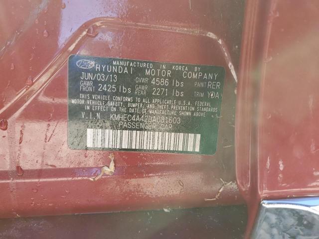 Photo 10 from auction – 2013 HYUNDAI SONATA HYB with VIN KMHEC4A42DA081603