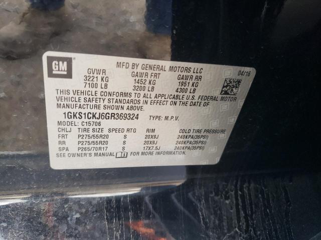 Photo 10 from auction – 2016 GMC YUKON DENA with VIN 1GKS1CKJ6GR369324