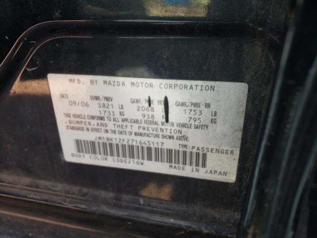 Photo 10 from auction – 2007 MAZDA 3 with VIN JM1BK12F271645117