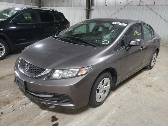 Photo 2 from auction – 2013 HONDA CIVIC LX with VIN 19XFB2F5XDE043051