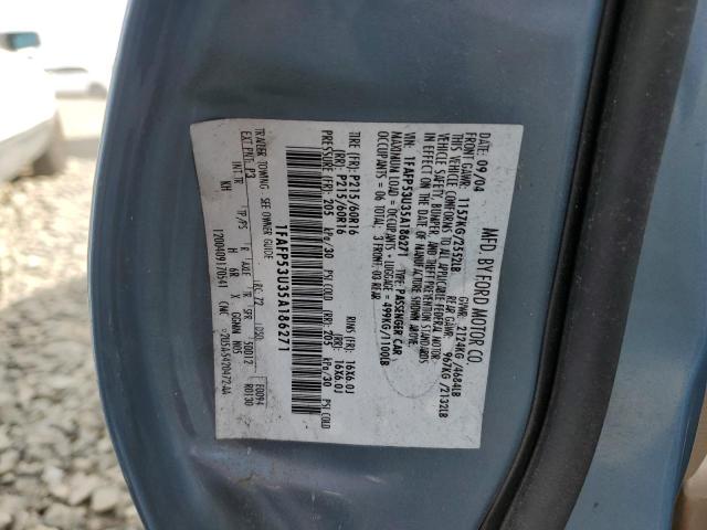 Photo 10 from auction – 2005 FORD TAURUS SE with VIN 1FAFP53U35A186271