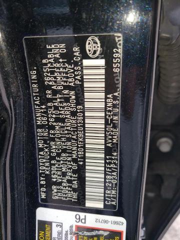 Photo 10 from auction – 2014 TOYOTA CAMRY HYBR with VIN 4T1BD1FK9EU136019