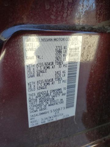 Photo 10 from auction – 2015 INFINITI QX60 with VIN 5N1AL0MN6FC550873