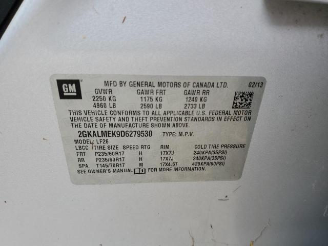 Photo 10 from auction – 2013 GMC TERRAIN SL with VIN 2GKALMEK9D6279530