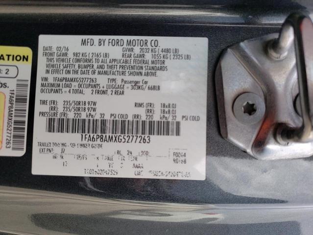 Photo 10 from auction – 2016 FORD MUSTANG with VIN 1FA6P8AMXG5277263