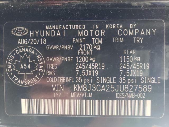 Photo 10 from auction – 2018 HYUNDAI TUCSON VAL with VIN KM8J3CA25JU827589