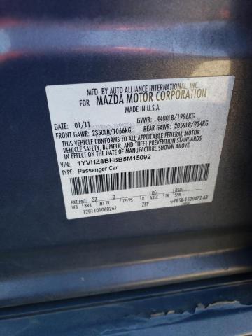 Photo 10 from auction – 2011 MAZDA 6 I with VIN 1YVHZ8BH8B5M15092