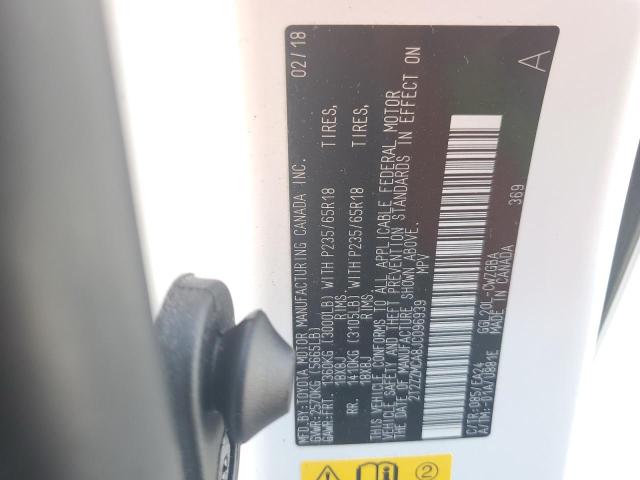 Photo 10 from auction – 2018 LEXUS RX 350 BAS with VIN 2T2ZZMCA8JC096939