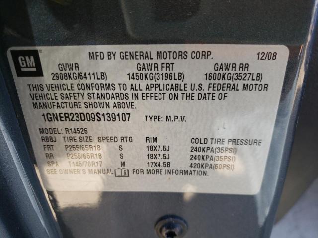 Photo 10 from auction – 2009 CHEVROLET TRAVERSE L with VIN 1GNER23D09S139107