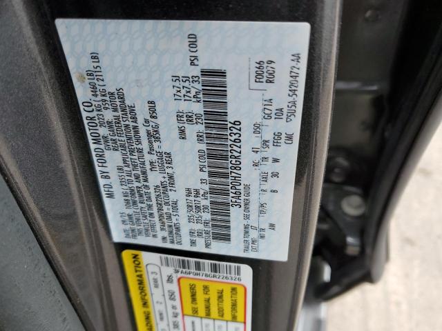Photo 10 from auction – 2016 FORD FUSION SE with VIN 3FA6P0H78GR226326