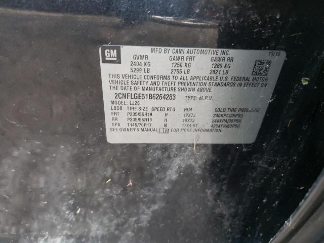 Photo 10 from auction – 2011 CHEVROLET EQUINOX LT with VIN 2CNFLGE51B6264283