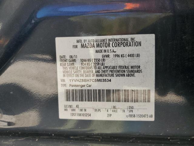 Photo 10 from auction – 2012 MAZDA 6 I with VIN 1YVHZ8BH7C5M03534