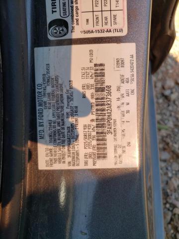 Photo 10 from auction – 2010 FORD FUSION SE with VIN 3FAHP0HA2AR373608
