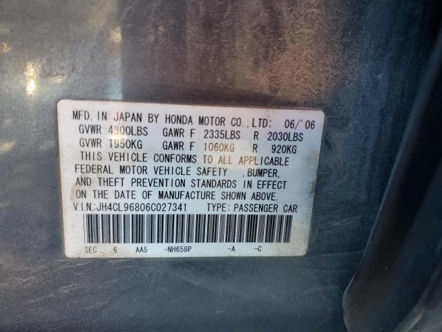 Photo 10 from auction – 2006 ACURA TSX with VIN JH4CL96806C027341