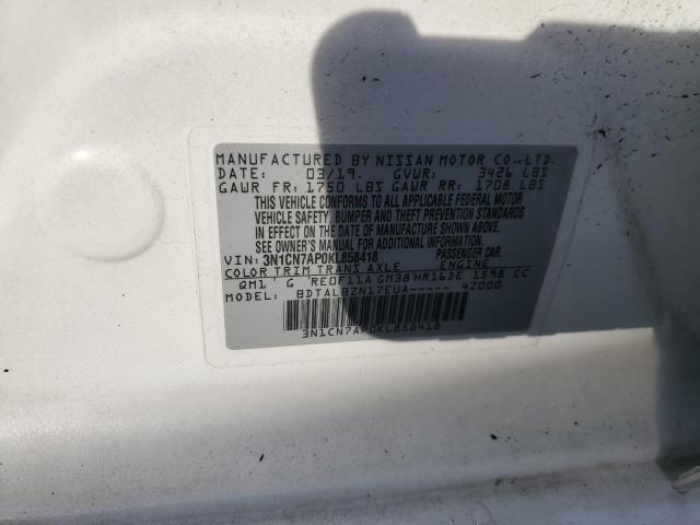 Photo 10 from auction – 2019 NISSAN VERSA S with VIN 3N1CN7AP0KL858418