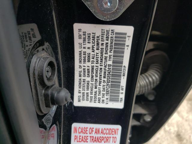 Photo 10 from auction – 2016 HONDA CIVIC EX with VIN 19XFC2F82GE042410
