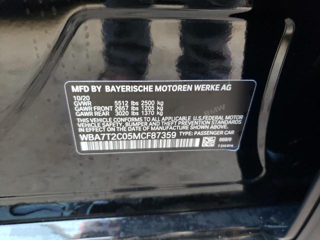 Photo 10 from auction – 2021 BMW 740 I with VIN WBA7T2C05MCF87359