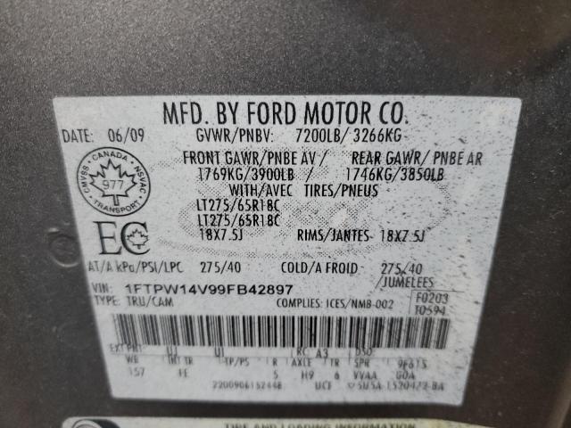 Photo 10 from auction – 2009 FORD F150 SUPER with VIN 1FTPW14V99FB42897