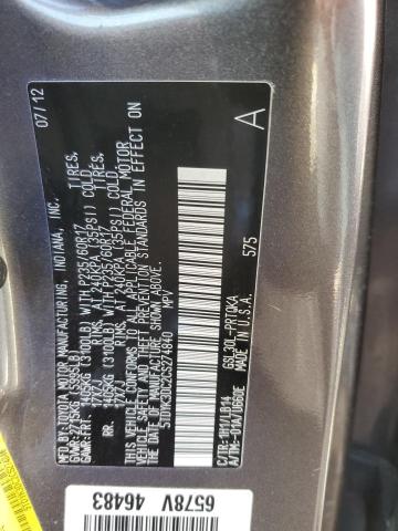 Photo 10 from auction – 2012 TOYOTA SIENNA XLE with VIN 5TDYK3DC2CS274840