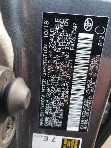 Photo 10 from auction – 2018 TOYOTA PRIUS PRIM with VIN JTDKARFPXJ3101271
