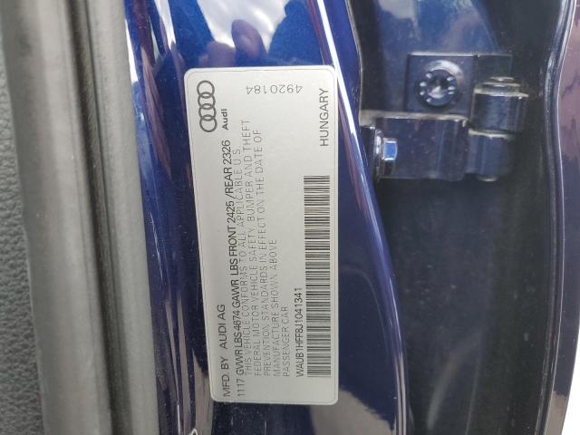 Photo 10 from auction – 2018 AUDI S3 with VIN WAUB1HFF8J1041341