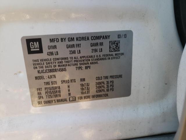 Photo 10 from auction – 2013 BUICK ENCORE with VIN KL4CJCSB0DB145845