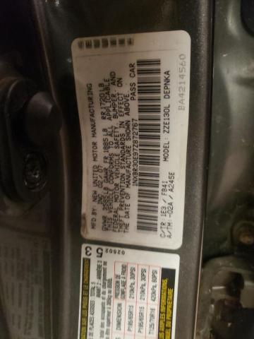 Photo 10 from auction – 2007 TOYOTA COROLLA CE with VIN 1NXBR30E97Z872767