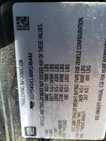 Photo 10 from auction – 2022 CADILLAC ESCALADE S with VIN 1GYS4GKL4NR146444