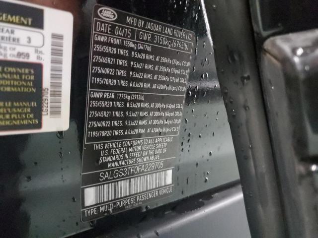 Photo 10 from auction – 2015 LAND ROVER RANGE ROVE with VIN SALGS3TF0FA229705