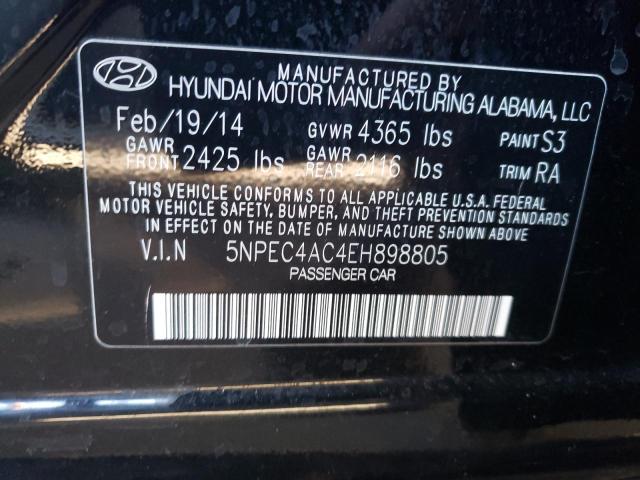 Photo 10 from auction – 2014 HYUNDAI SONATA SE with VIN 5NPEC4AC4EH898805