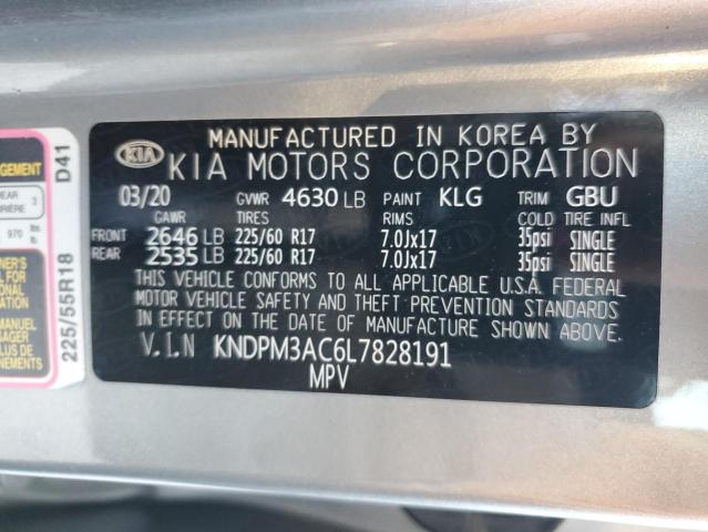 Photo 10 from auction – 2020 KIA SPORTAGE L with VIN KNDPM3AC6L7828191