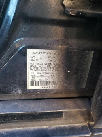Photo 10 from auction – 2005 NISSAN ALTIMA S with VIN 1N4AL11D35N404154