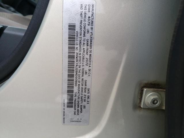 Photo 10 from auction – 2011 VOLKSWAGEN JETTA BASE with VIN 3VW2K7AJ2BM397890