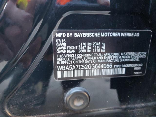 Photo 10 from auction – 2016 BMW 528 XI with VIN WBA5A7C52GG644066
