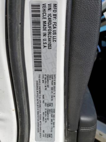 Photo 10 from auction – 2020 DODGE DURANGO SS with VIN 1C4RDJFG9LC441053